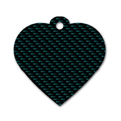 Lines Pattern Texture Stripes Particles Modern Dog Tag Heart (one Side)