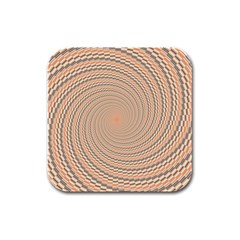 Background Spiral Abstract Template Swirl Whirl Rubber Square Coaster (4 Pack) by Jancukart