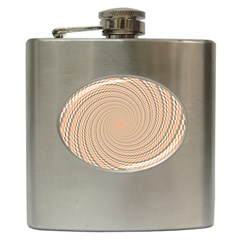 Background Spiral Abstract Template Swirl Whirl Hip Flask (6 Oz) by Jancukart