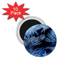 Pattern Frosty Frost Glass 1 75  Magnets (10 Pack) 