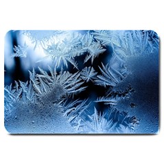 Pattern Frosty Frost Glass Large Doormat by Jancukart