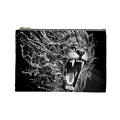 Lion Furious Abstract Desing Furious Cosmetic Bag (large) by Jancukart