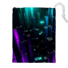 Abstract Building City 3d Drawstring Pouch (4xl)