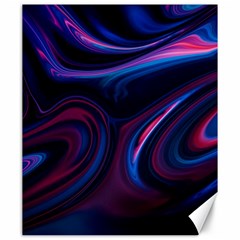 Purple Blue Swirl Abstract Canvas 20  X 24  by Jancukart
