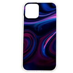 Purple Blue Swirl Abstract Iphone 12 Pro Max Tpu Uv Print Case by Jancukart