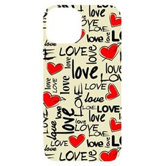 Love Abstract Background Textures Creative Grunge Iphone 14 Black Uv Print Case by Jancukart