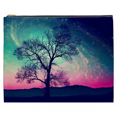 Tree Abstract Field Galaxy Night Nature Cosmetic Bag (xxxl) by Jancukart