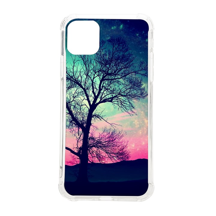 Tree Abstract Field Galaxy Night Nature iPhone 11 Pro Max 6.5 Inch TPU UV Print Case
