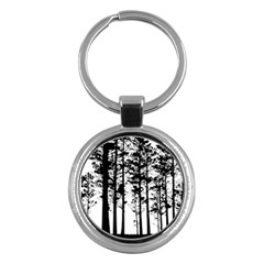 Trees Forest Woods Woodland Trunk Key Chain (round) by Jancukart