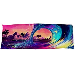 Retro Wave Ocean Body Pillow Case (dakimakura) by Semog4