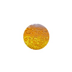 Texture Pattern Macro Glass Of Beer Foam White Yellow Bubble 1  Mini Magnets by Semog4
