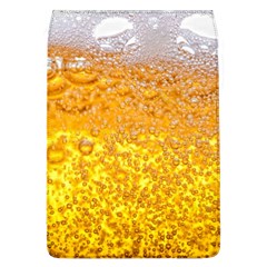 Texture Pattern Macro Glass Of Beer Foam White Yellow Bubble Removable Flap Cover (l) by Semog4