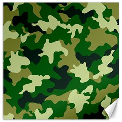 Green Military Background Camouflage Canvas 20  X 20  by Semog4