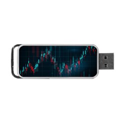 Flag Patterns On Forex Charts Portable Usb Flash (two Sides) by Semog4