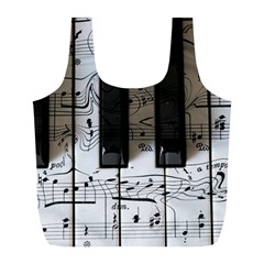 Music Piano Instrument Sheet Full Print Recycle Bag (l) by Semog4