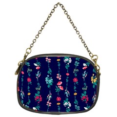 Flowers Pattern Bouquets Colorful Chain Purse (two Sides)