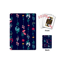 Flowers Pattern Bouquets Colorful Playing Cards Single Design (mini) by Semog4