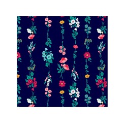 Flowers Pattern Bouquets Colorful Square Satin Scarf (30  X 30 ) by Semog4