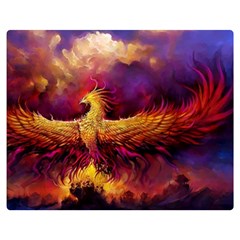 Phoenix Bird Two Sides Premium Plush Fleece Blanket (medium) by Semog4