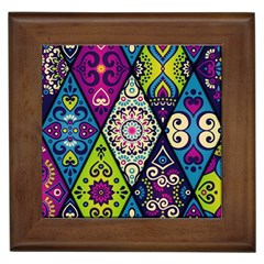 Ethnic Pattern Abstract Framed Tile