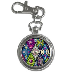 Ethnic Pattern Abstract Key Chain Watches