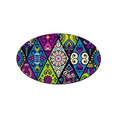 Ethnic Pattern Abstract Sticker (Oval)