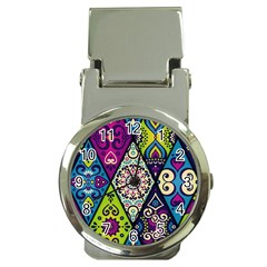 Ethnic Pattern Abstract Money Clip Watches