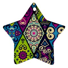 Ethnic Pattern Abstract Star Ornament (Two Sides)