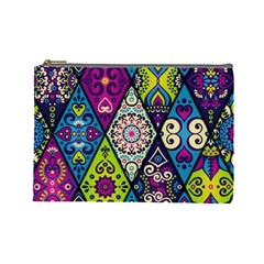 Ethnic Pattern Abstract Cosmetic Bag (Large)