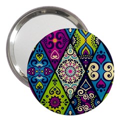 Ethnic Pattern Abstract 3  Handbag Mirrors