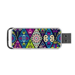 Ethnic Pattern Abstract Portable USB Flash (One Side)