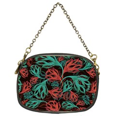 Flower Patterns Ornament Pattern Chain Purse (two Sides)