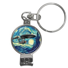 Star Trek Starship The Starry Night Van Gogh Nail Clippers Key Chain by Semog4