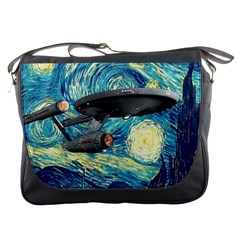 Star Trek Starship The Starry Night Van Gogh Messenger Bag by Semog4