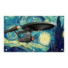 Star Trek Starship The Starry Night Van Gogh Banner And Sign 5  X 3  by Semog4