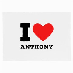 I Love Anthony  Large Glasses Cloth (2 Sides) by ilovewhateva