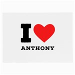 I love Anthony  Large Glasses Cloth (2 Sides) Back