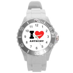 I Love Anthony  Round Plastic Sport Watch (l) by ilovewhateva