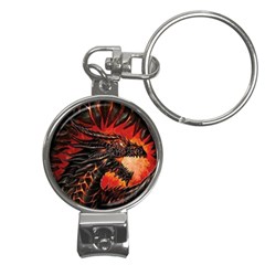 Dragon Fire Nail Clippers Key Chain by Semog4