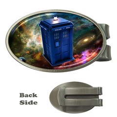 The Police Box Tardis Time Travel Device Used Doctor Who Money Clips (oval)  by Semog4