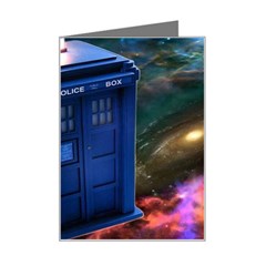 The Police Box Tardis Time Travel Device Used Doctor Who Mini Greeting Card by Semog4