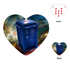 The Police Box Tardis Time Travel Device Used Doctor Who Playing Cards Single Design (heart) by Semog4