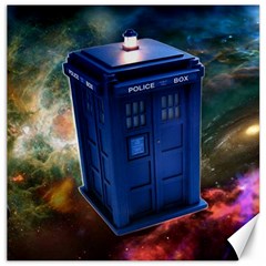 The Police Box Tardis Time Travel Device Used Doctor Who Canvas 12  X 12  by Semog4