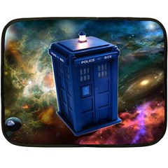 The Police Box Tardis Time Travel Device Used Doctor Who Two Sides Fleece Blanket (Mini)