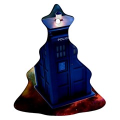 The Police Box Tardis Time Travel Device Used Doctor Who Christmas Tree Ornament (two Sides) by Semog4