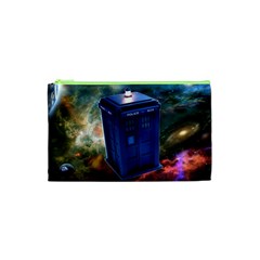The Police Box Tardis Time Travel Device Used Doctor Who Cosmetic Bag (xs) by Semog4