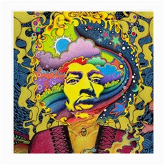 Psychedelic Rock Jimi Hendrix Medium Glasses Cloth (2 Sides) by Semog4