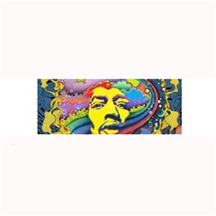Psychedelic Rock Jimi Hendrix Large Bar Mat by Semog4
