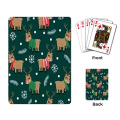 Cute Christmas Pattern Doodle Playing Cards Single Design (Rectangle)