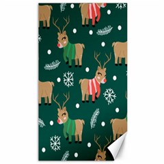 Cute Christmas Pattern Doodle Canvas 40  x 72 